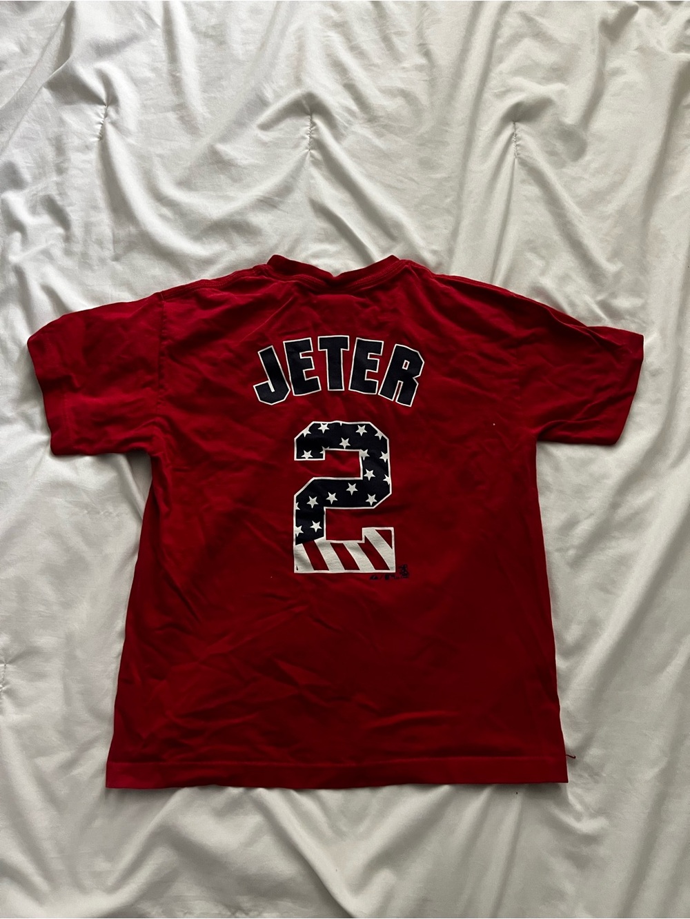 Red Derek Jeter USA New York Yankees tee shirt